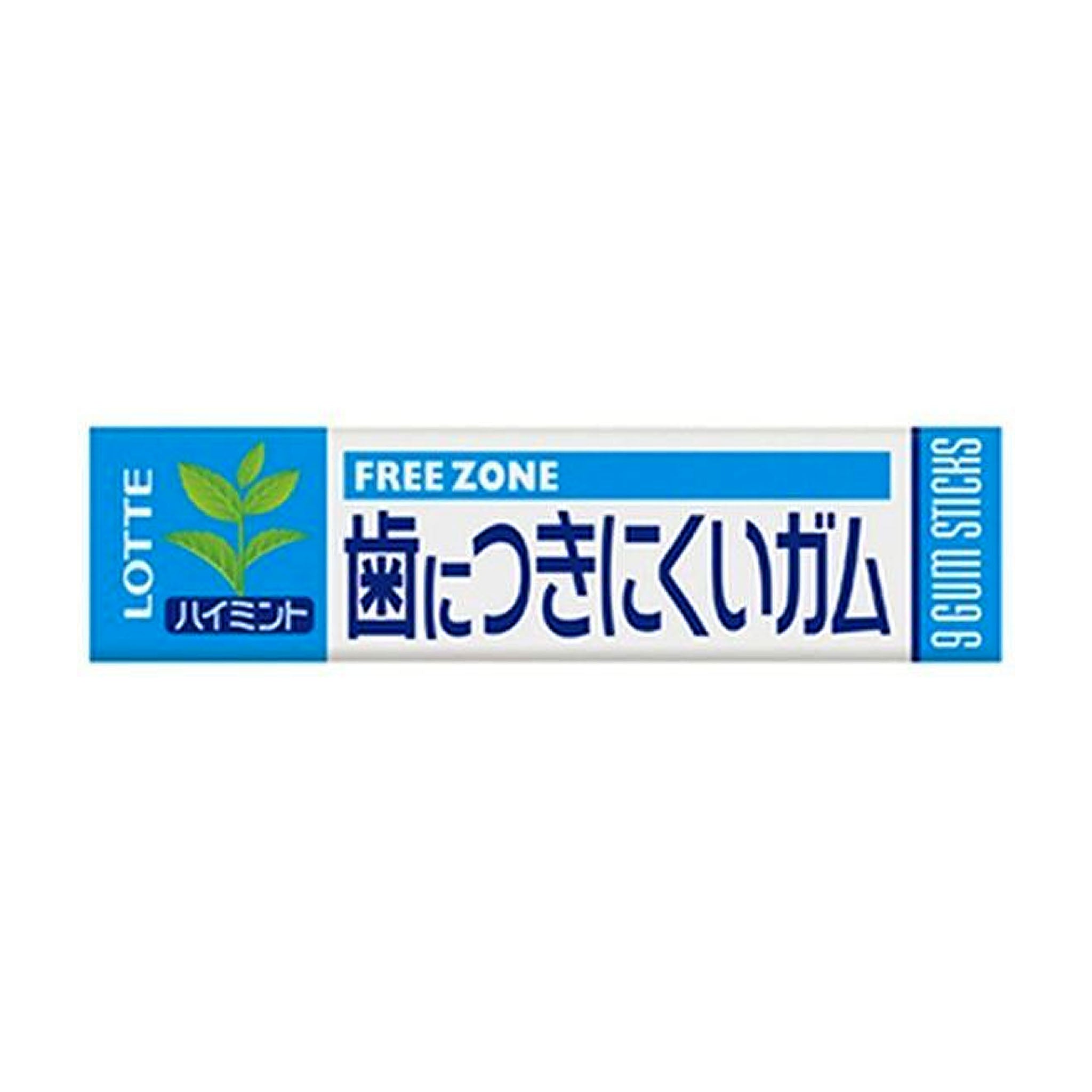 LOTTE Free Zone Gum (Strong Mint) 9 pcs
